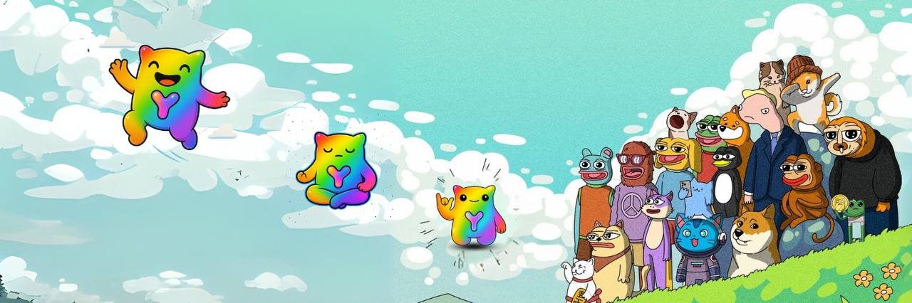 YOLO mascot floating