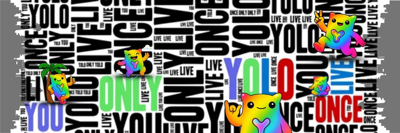 YOLO mascot banner background